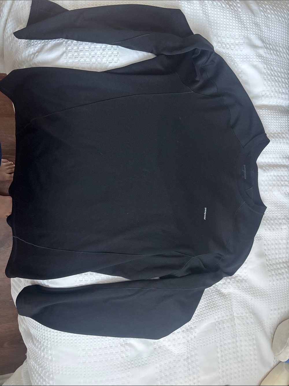 Patagonia Black Long-Sleeve Crew Sweatshirt